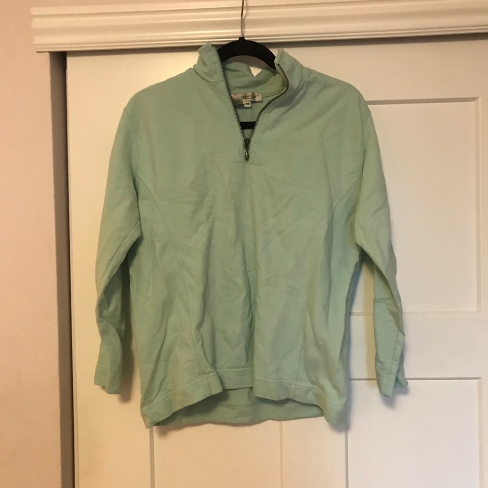 Teal quarter zip